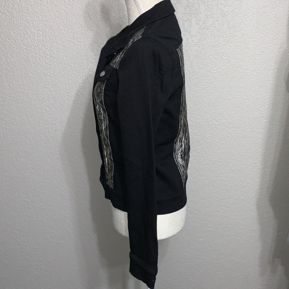 Chaser Black Denim Jacket M - Picture 2 of 12